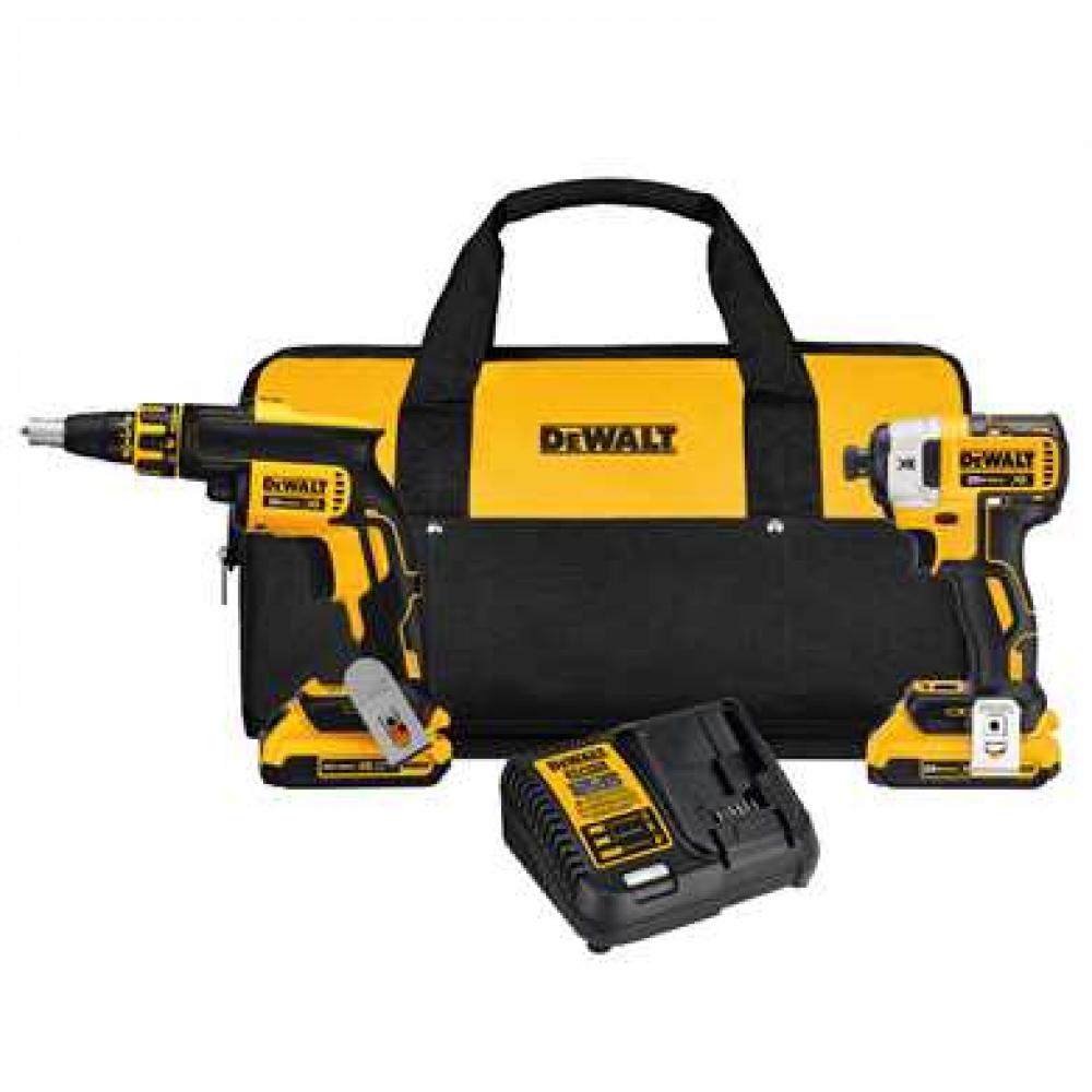 20V MAX* Cordless Brushless XR(R) Drywall Screwgun & Impact Driver Kit (2.0Ah)<span class=' ItemWarning' style='display:block;'>Item is usually in stock, but we&#39;ll be in touch if there&#39;s a problem<br /></span>