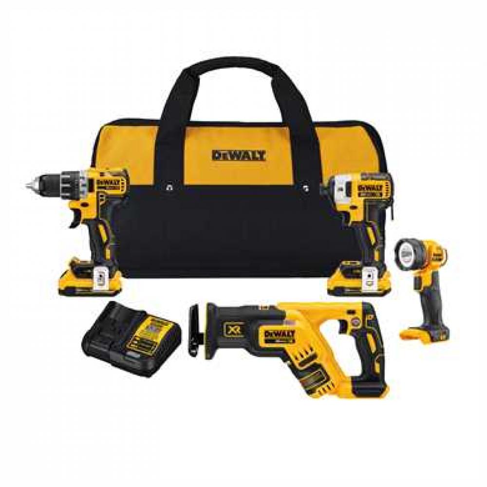 20V MAX* XR(R)  4-Tool Compact Combo Kit<span class=' ItemWarning' style='display:block;'>Item is usually in stock, but we&#39;ll be in touch if there&#39;s a problem<br /></span>