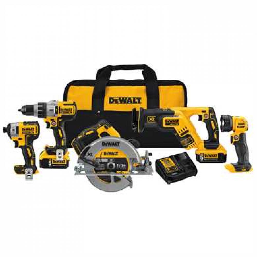 20V MAX* XR(R) 5-Tool Combo Kit<span class=' ItemWarning' style='display:block;'>Item is usually in stock, but we&#39;ll be in touch if there&#39;s a problem<br /></span>