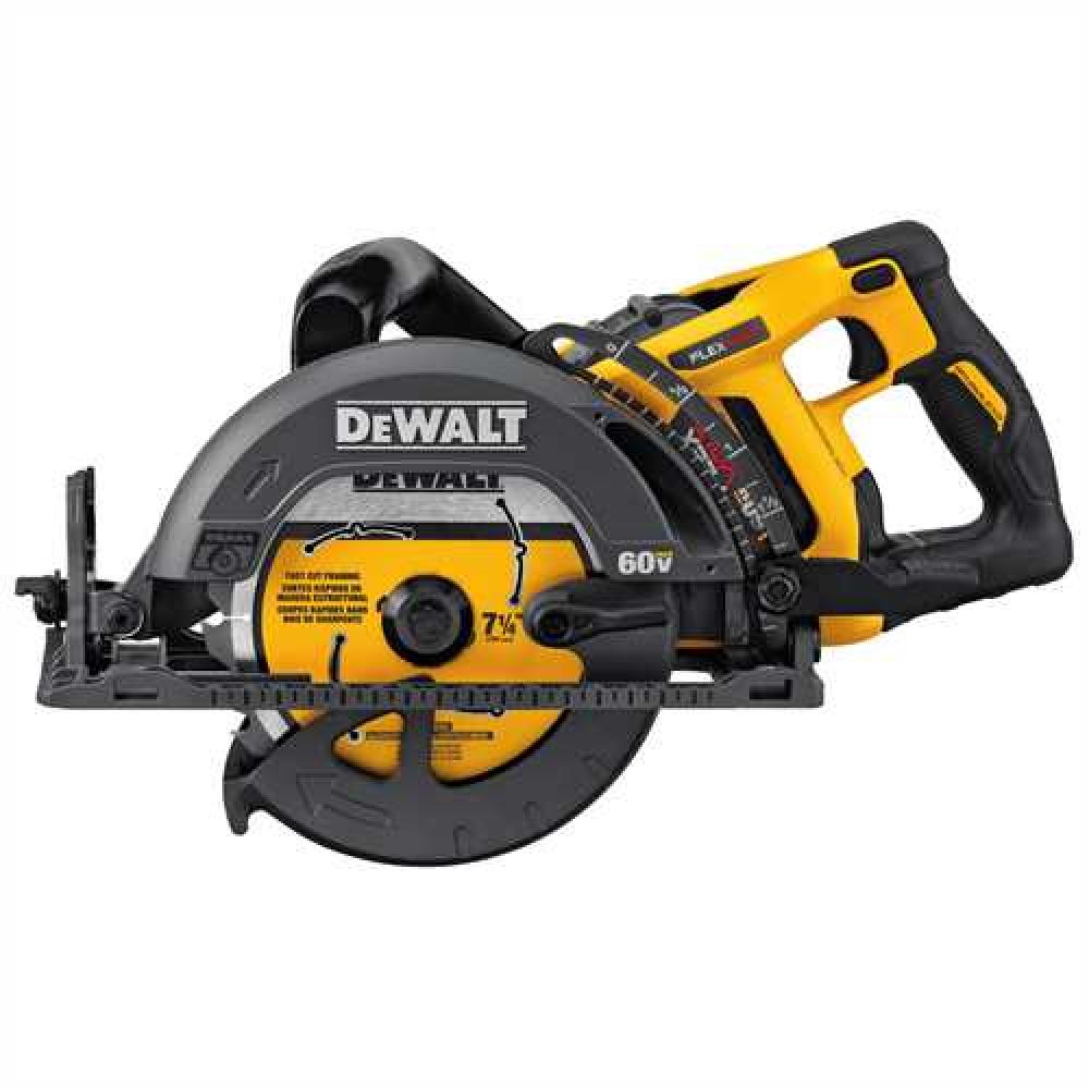 FLEXVOLT(R) 60V MAX* 7-1/4 in. Cordless Worm Drive Style Saw 6.0Ah Battery Kit<span class=' ItemWarning' style='display:block;'>Item is usually in stock, but we&#39;ll be in touch if there&#39;s a problem<br /></span>