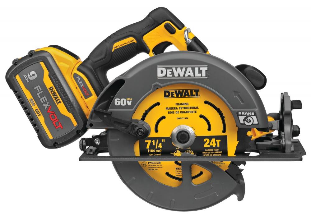 60V MAX 7-1/4 BRUSHLESS CIRC SAW KIT<span class=' ItemWarning' style='display:block;'>Item is usually in stock, but we&#39;ll be in touch if there&#39;s a problem<br /></span>