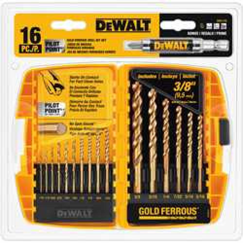 16 Pc. PILOT POINT(R) Drill Bit Set<span class=' ItemWarning' style='display:block;'>Item is usually in stock, but we&#39;ll be in touch if there&#39;s a problem<br /></span>