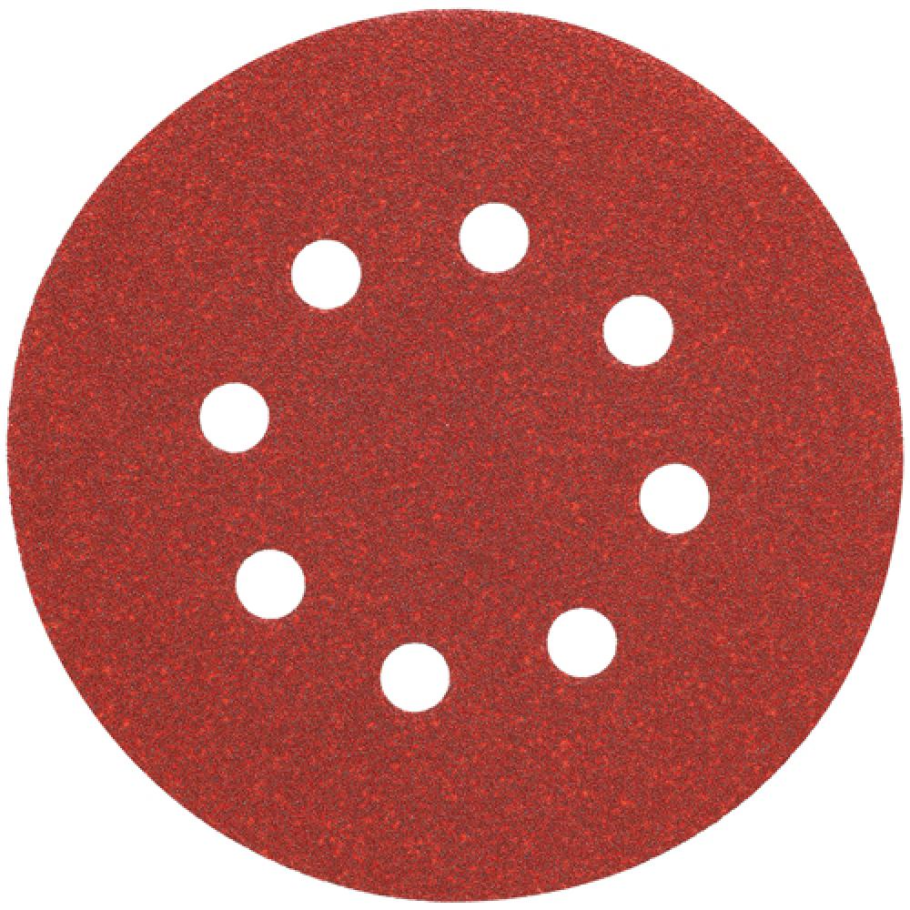 5&#34; 8 Hole 100 Grit Hook and Loop Random Orbit Sandpaper (25 pack)<span class=' ItemWarning' style='display:block;'>Item is usually in stock, but we&#39;ll be in touch if there&#39;s a problem<br /></span>