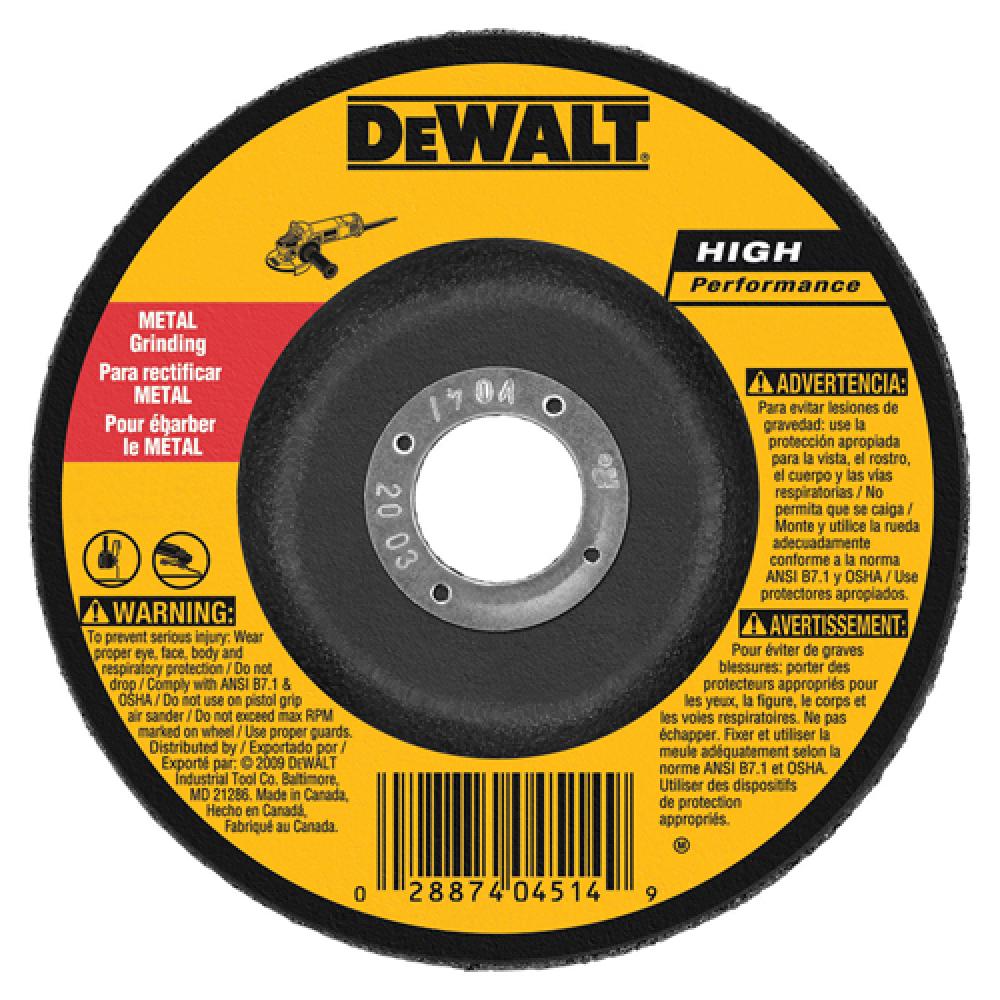 4-1/2&#34; x 1/4&#34; x 7/8&#34; High Performance Metal Grinding Wheel<span class=' ItemWarning' style='display:block;'>Item is usually in stock, but we&#39;ll be in touch if there&#39;s a problem<br /></span>