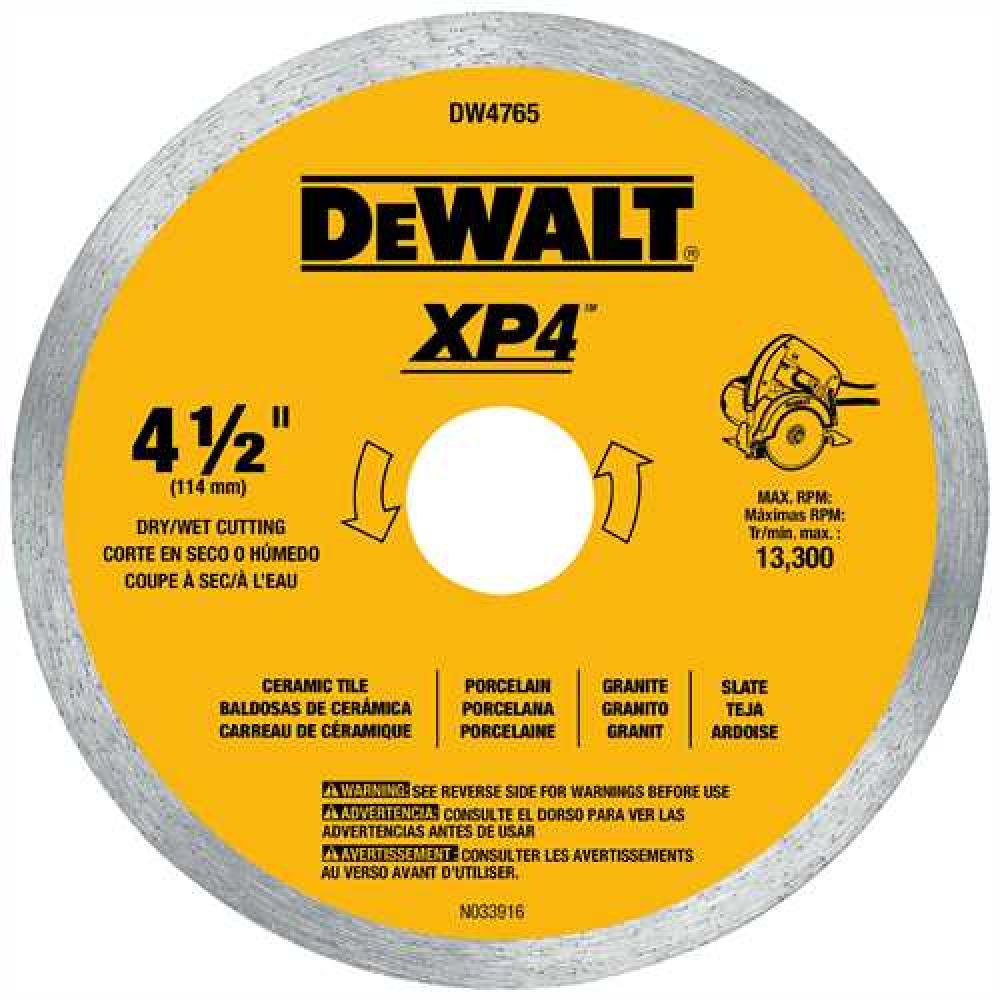 4-1/2&#34; x .060&#34; Porcelain Tile Blade Wet/Dry<span class=' ItemWarning' style='display:block;'>Item is usually in stock, but we&#39;ll be in touch if there&#39;s a problem<br /></span>