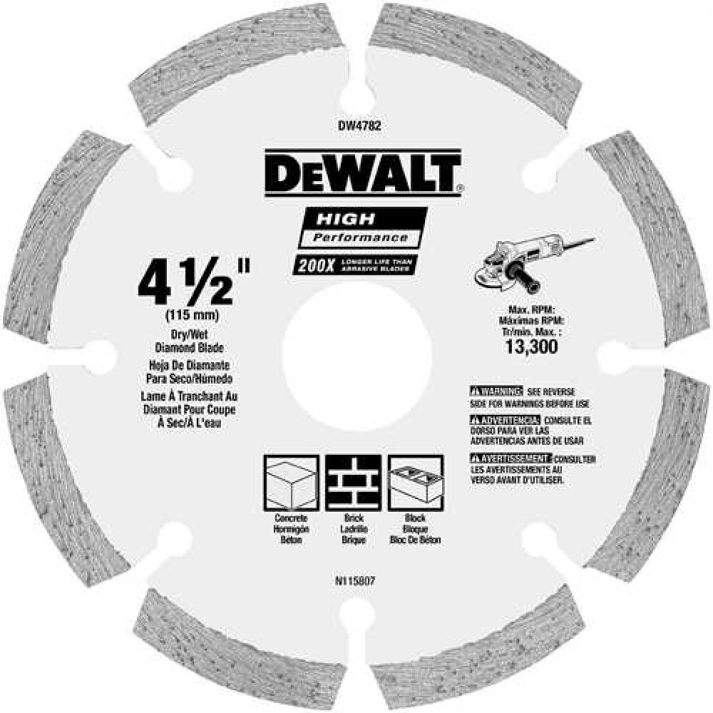 4 1/2&#34; HP Segmented Diamond Blade<span class=' ItemWarning' style='display:block;'>Item is usually in stock, but we&#39;ll be in touch if there&#39;s a problem<br /></span>