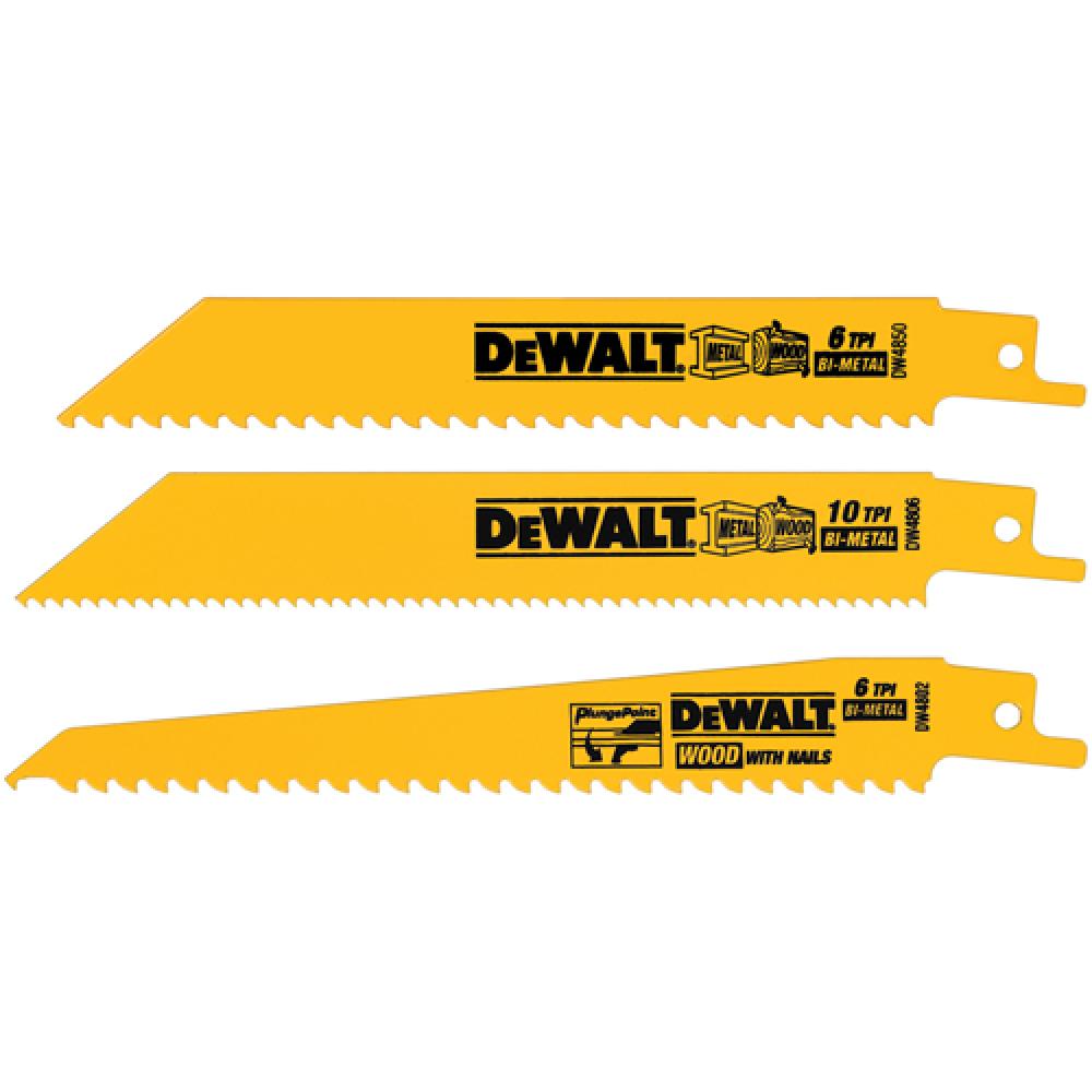 3 Piece Bi-Metal Reciprocating Saw Blade Set<span class=' ItemWarning' style='display:block;'>Item is usually in stock, but we&#39;ll be in touch if there&#39;s a problem<br /></span>