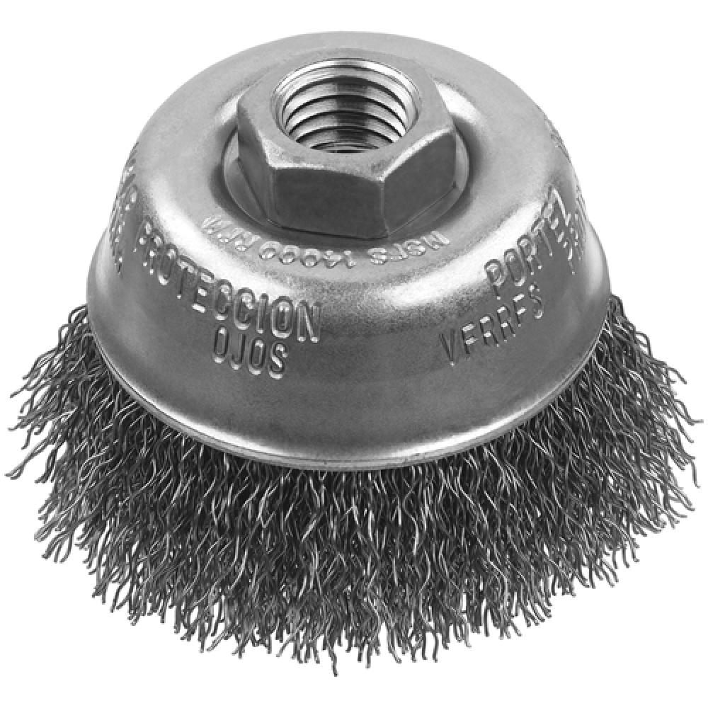 5&#34; x 5/8&#34;-11 XP .014 Carbon Crimp Wire Cup Brush<span class=' ItemWarning' style='display:block;'>Item is usually in stock, but we&#39;ll be in touch if there&#39;s a problem<br /></span>