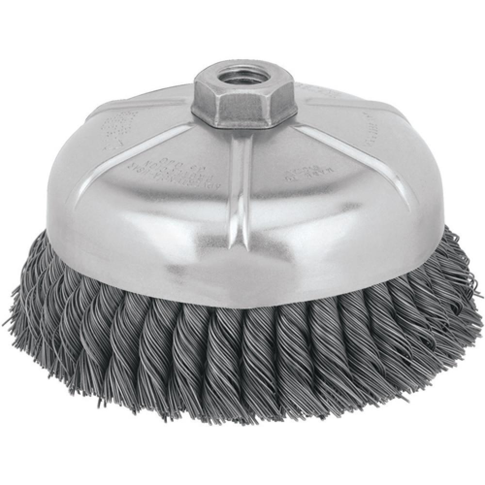 6&#34; x 5/8&#34;-11 HP .020 Carbon Knot Wire Cup Brush<span class=' ItemWarning' style='display:block;'>Item is usually in stock, but we&#39;ll be in touch if there&#39;s a problem<br /></span>