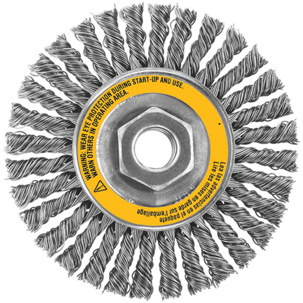 4&#34; x 5/8&#34;-11 XP .020 Stainless Stringer Wire Wheel<span class=' ItemWarning' style='display:block;'>Item is usually in stock, but we&#39;ll be in touch if there&#39;s a problem<br /></span>