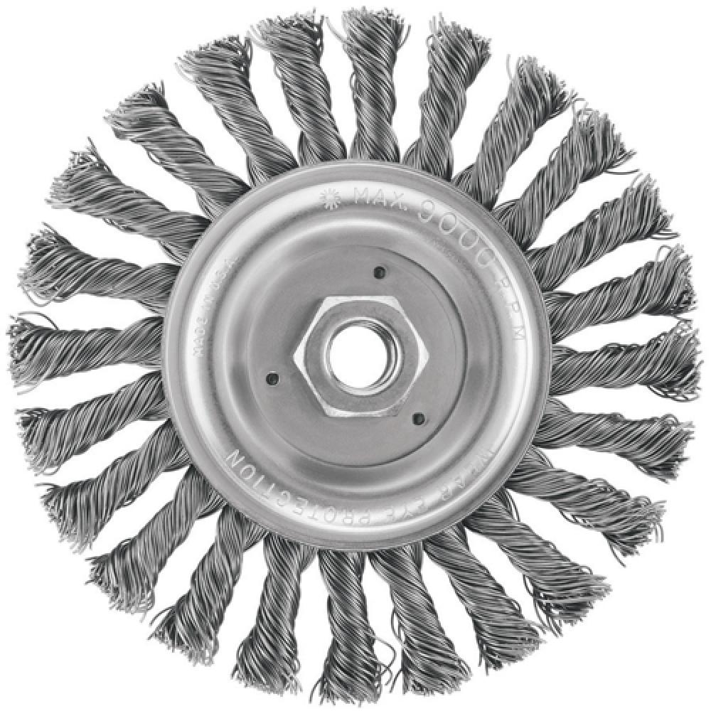 6&#34; x 5/8&#34;-11 HP .020 Carbon Cable Twist Wire Wheel<span class=' ItemWarning' style='display:block;'>Item is usually in stock, but we&#39;ll be in touch if there&#39;s a problem<br /></span>