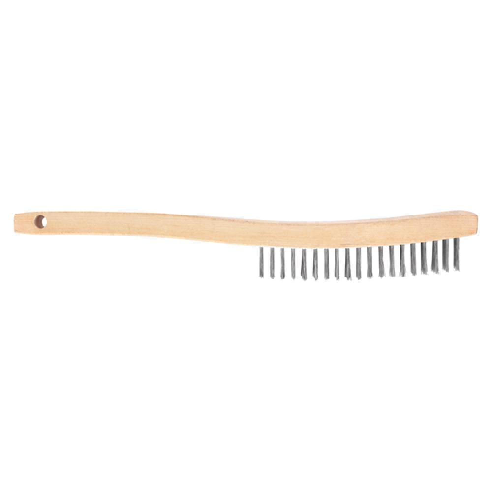 3 x 19 Row Curved Handle Carbon Wire Brush<span class=' ItemWarning' style='display:block;'>Item is usually in stock, but we&#39;ll be in touch if there&#39;s a problem<br /></span>
