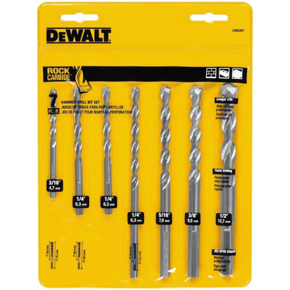 7-Pc. Premium Percussion Masonry Drill Bit Set<span class=' ItemWarning' style='display:block;'>Item is usually in stock, but we&#39;ll be in touch if there&#39;s a problem<br /></span>