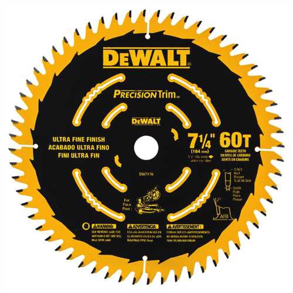 DEWALT Cdls Miter Saw Blade 7 1/4&#34;, 60T<span class=' ItemWarning' style='display:block;'>Item is usually in stock, but we&#39;ll be in touch if there&#39;s a problem<br /></span>