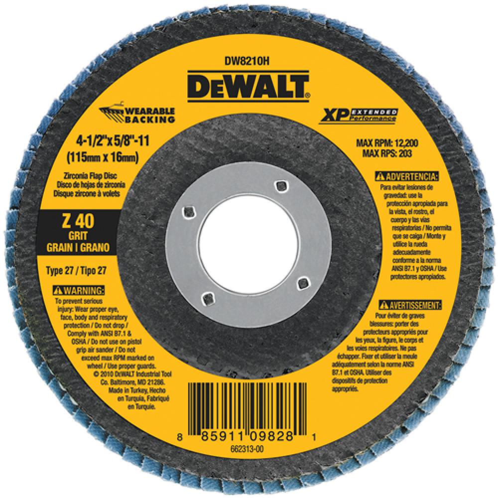 4-1/2&#34; x 7/8&#34; Z40 T27 WB flap disc<span class=' ItemWarning' style='display:block;'>Item is usually in stock, but we&#39;ll be in touch if there&#39;s a problem<br /></span>