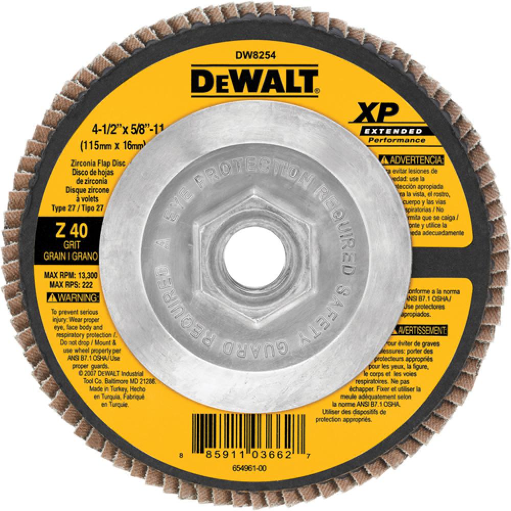 4-1/2&#34; x 5/8&#34;-11 40g XP flap disc<span class=' ItemWarning' style='display:block;'>Item is usually in stock, but we&#39;ll be in touch if there&#39;s a problem<br /></span>