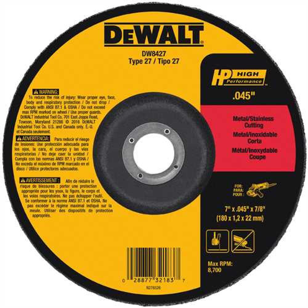 7&#34; x .045&#34; x 7/8&#34; Metal Cutting Wheel<span class=' ItemWarning' style='display:block;'>Item is usually in stock, but we&#39;ll be in touch if there&#39;s a problem<br /></span>