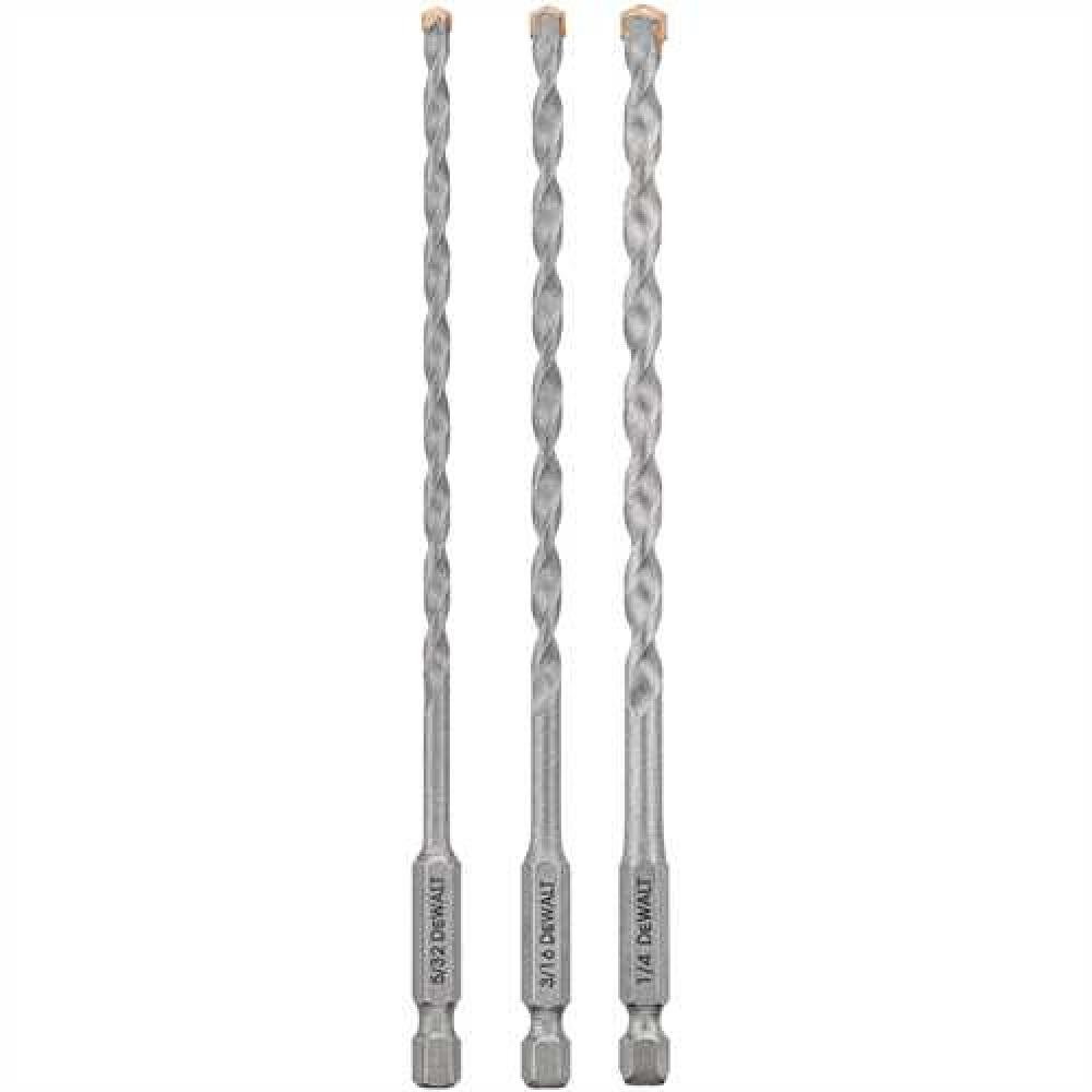 3pc Impact Ready Masonry Bit set<span class=' ItemWarning' style='display:block;'>Item is usually in stock, but we&#39;ll be in touch if there&#39;s a problem<br /></span>