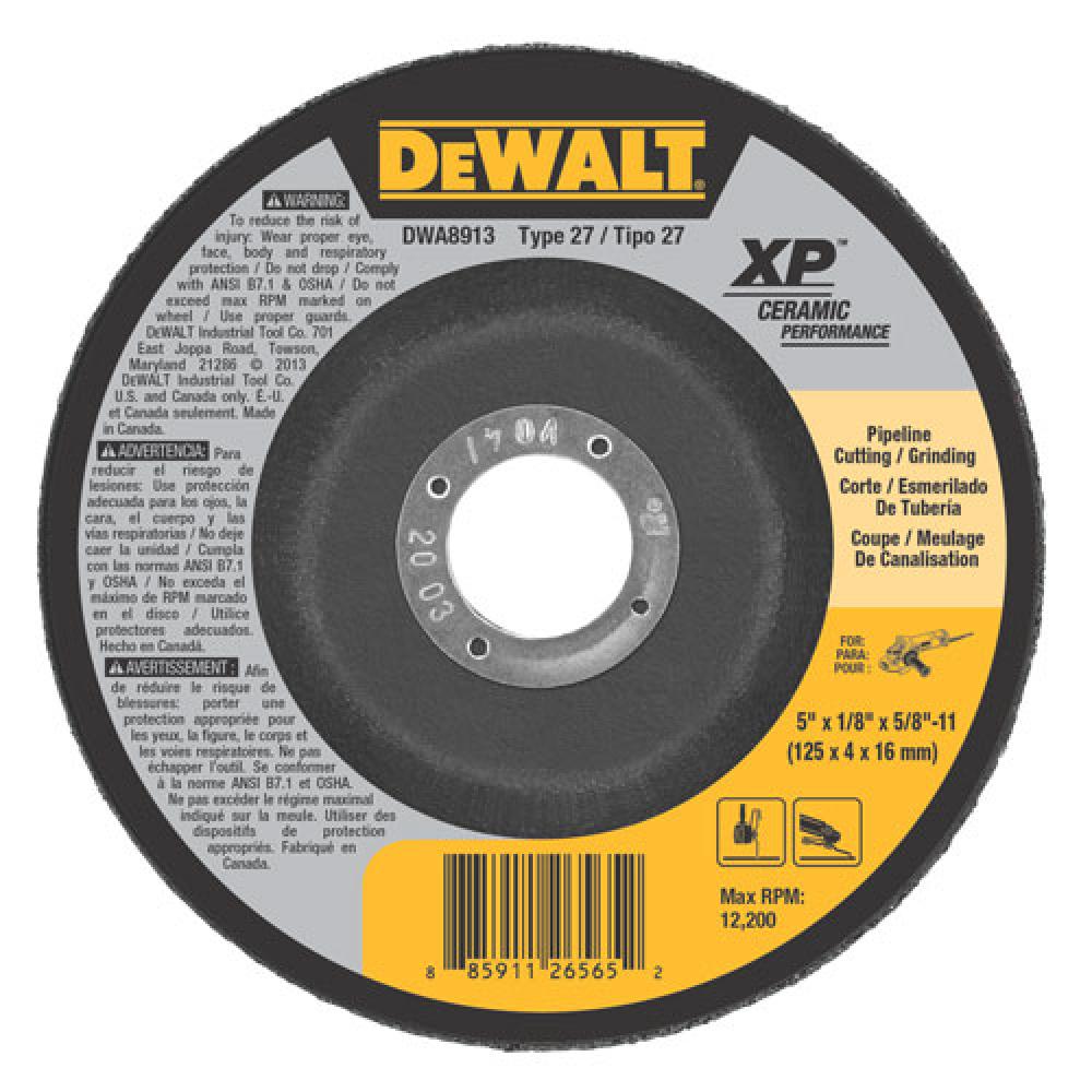 5&#34; x 1/8&#34; x 5/8&#34;-11 Ceramic Abrasive<span class=' ItemWarning' style='display:block;'>Item is usually in stock, but we&#39;ll be in touch if there&#39;s a problem<br /></span>