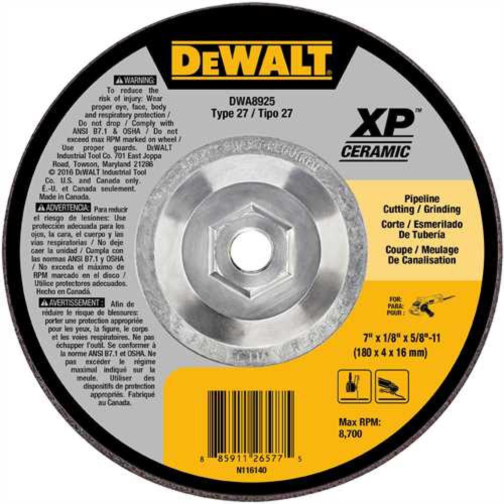 7&#34; x 1/8&#34; x 5/8&#34;-11 Ceramic Abrasive<span class=' ItemWarning' style='display:block;'>Item is usually in stock, but we&#39;ll be in touch if there&#39;s a problem<br /></span>
