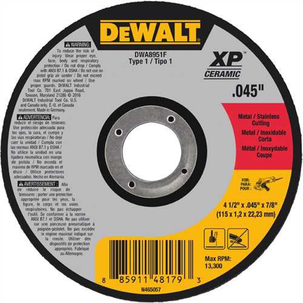 4-1/2&#34; x .045&#34; x 7/8&#34; T1 XP CER Cut-Off Wheel<span class=' ItemWarning' style='display:block;'>Item is usually in stock, but we&#39;ll be in touch if there&#39;s a problem<br /></span>