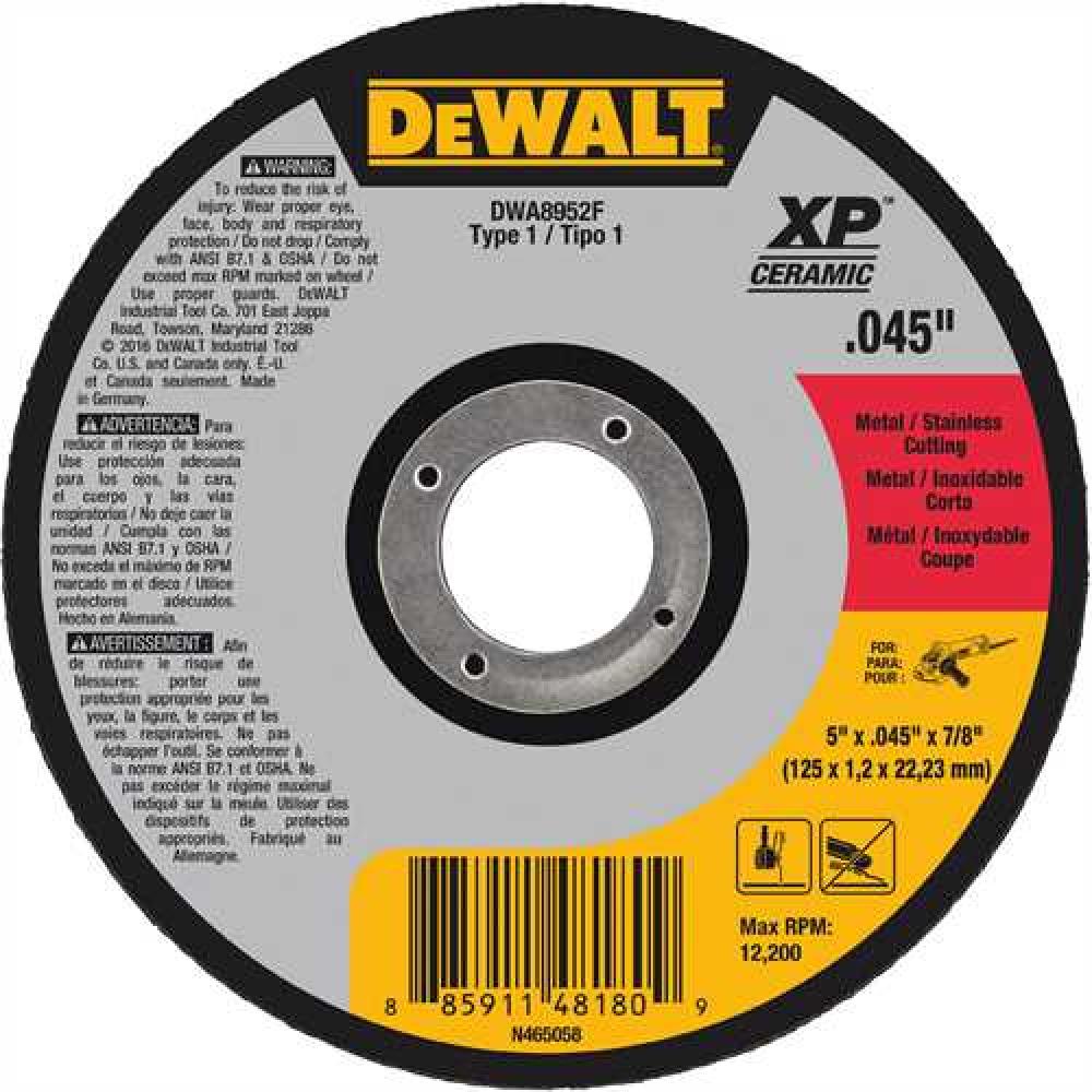 5&#34; x .045&#34; x 7/8&#34; T1 XP CER Cut-off Wheel<span class=' ItemWarning' style='display:block;'>Item is usually in stock, but we&#39;ll be in touch if there&#39;s a problem<br /></span>