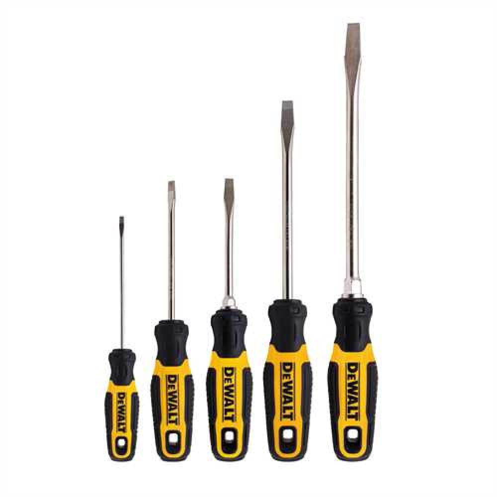 5 Piece Slotted Screwdriver Set<span class=' ItemWarning' style='display:block;'>Item is usually in stock, but we&#39;ll be in touch if there&#39;s a problem<br /></span>