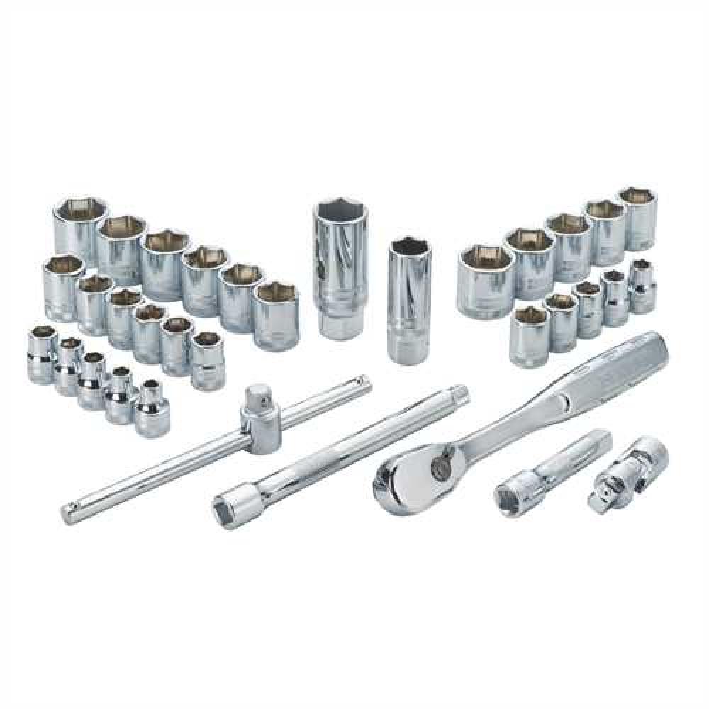 34 Piece 3/8 in Drive Combination Socket Set - 6 Point<span class=' ItemWarning' style='display:block;'>Item is usually in stock, but we&#39;ll be in touch if there&#39;s a problem<br /></span>