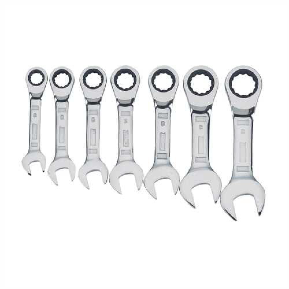 7 Piece Stubby Ratcheting Metric Wrench Set<span class=' ItemWarning' style='display:block;'>Item is usually in stock, but we&#39;ll be in touch if there&#39;s a problem<br /></span>