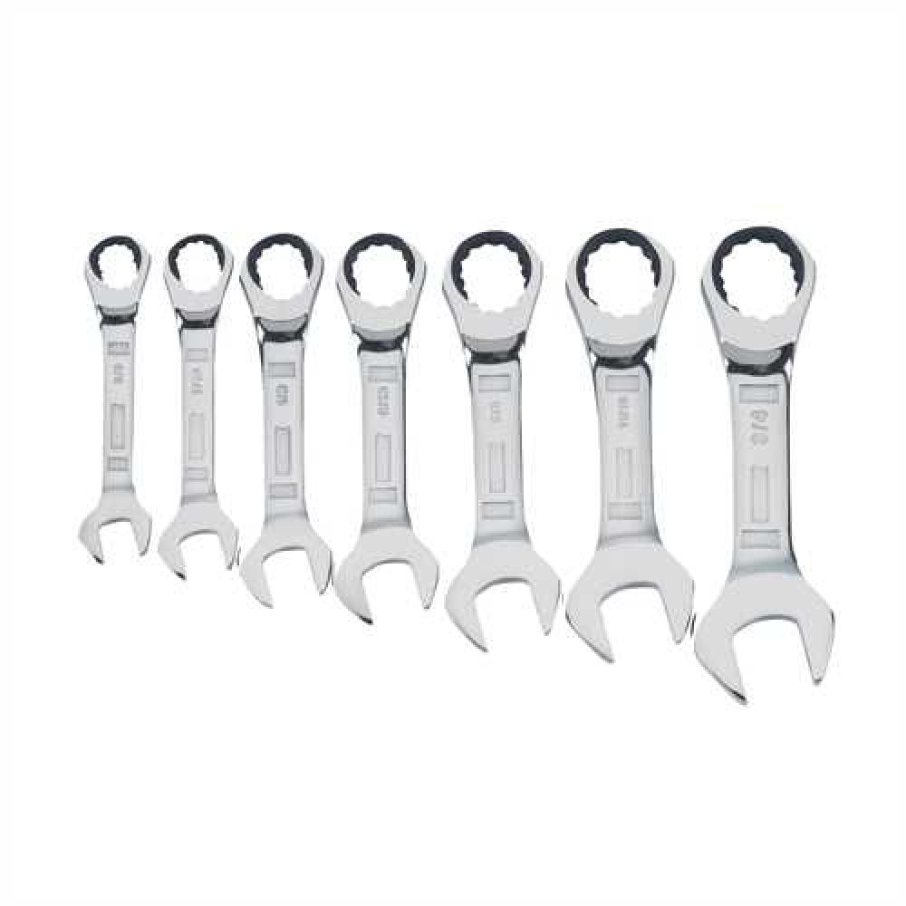 7 Piece Stubby Ratcheting Wrench Set<span class=' ItemWarning' style='display:block;'>Item is usually in stock, but we&#39;ll be in touch if there&#39;s a problem<br /></span>