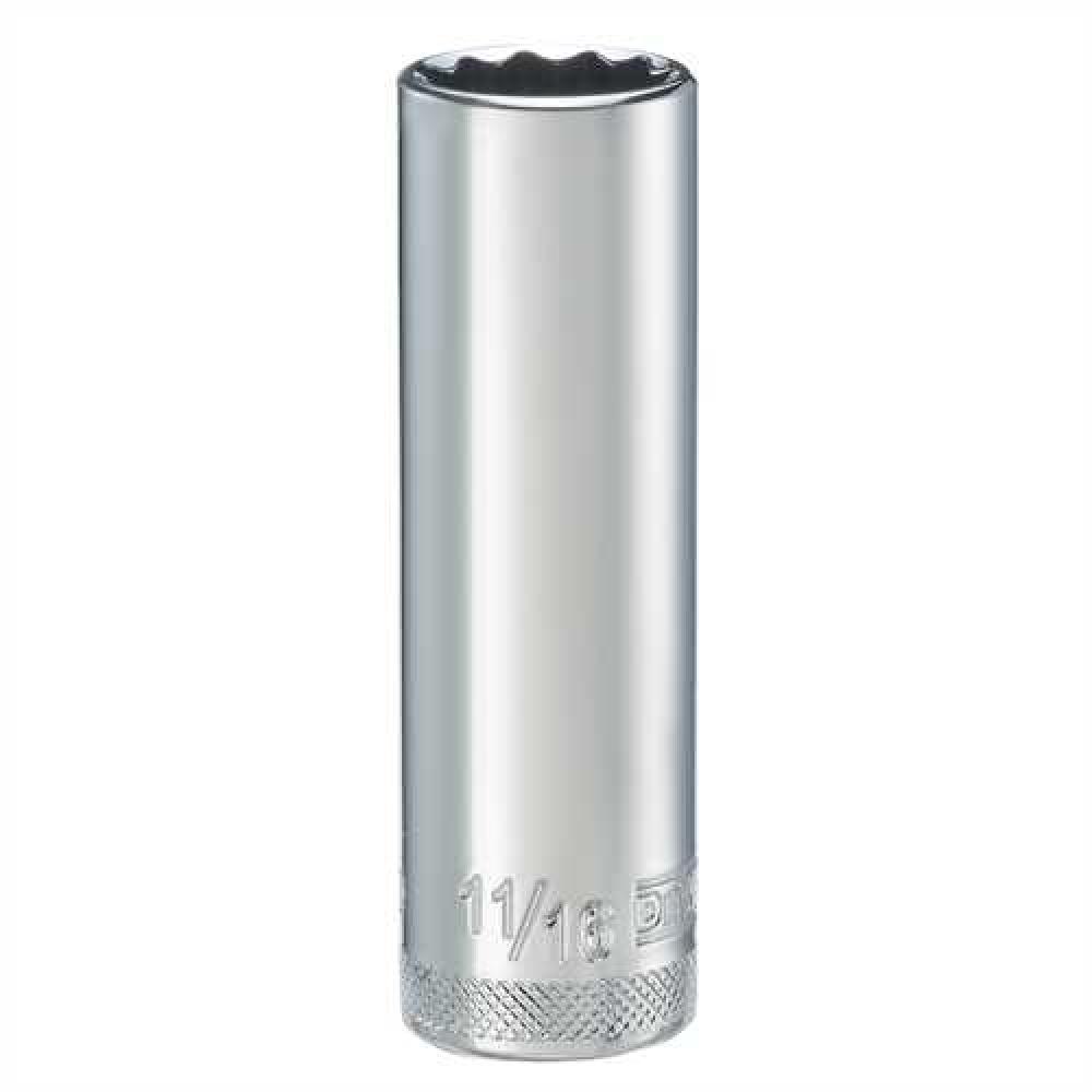 1/2 in Drive 12 pt Deep Socket 11/16<span class=' ItemWarning' style='display:block;'>Item is usually in stock, but we&#39;ll be in touch if there&#39;s a problem<br /></span>