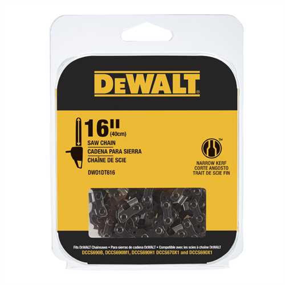 DEWALT 16&#34; Replacement Saw Chain<span class=' ItemWarning' style='display:block;'>Item is usually in stock, but we&#39;ll be in touch if there&#39;s a problem<br /></span>