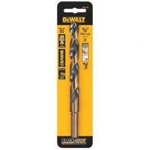 DeWalt DW1132 - 1/2" Black Oxide Split Point Drill Bit (3/8" Reduced Shank)