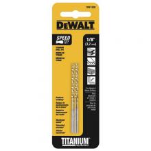 DeWalt DW1308 - 1/8" Titanium Speed Tip Drill Bit ( 2 pack)
