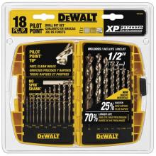 DeWalt DW1958 - 18 Pc. PILOT POINT(R) Gold Ferrous Drill Bit Set