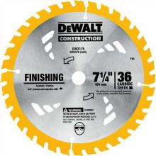 DeWalt DW3576B10 - 7-1/4" 36T Carbide Thin Kerf Circular Saw Blade (Bulk)