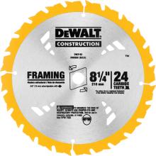 DeWalt DW3582 - 8-1/4" 24T Carbide Thin Kerf Circular Saw Blade (Bulk)