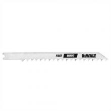 DeWalt DW3700H - 4" 6 TPI  U-Shank Fast Wood Cutting HCS Jig Saw Blade