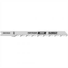 DeWalt DW3703H2 - 4" 6 TPI  U-Shank Clean Cutting Wood Cutting HCS Jig Saw Blade