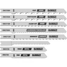 DeWalt DW3792H - 8 Pc. U-Shank Jig Saw Blade Set