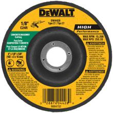 DeWalt DW4428 - 4" x 1/8" x 5/8" masonry cutting