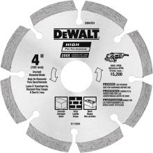 DeWalt DW4781 - 4" HP Segmented Diamond Blade