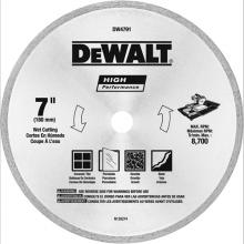 DeWalt DW4791 - 7" x .060 Tile Blade Wet