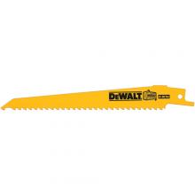 DeWalt DW4802B - 6" 6 TPI Taper Back Bi-Metal Reciprocating Blade for General Purpose Wood Cutting (100 pack)