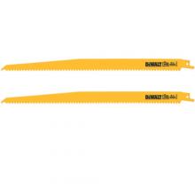 DeWalt DW4804-2 - 12" 6 TPI Taper Back Bi-Metal Reciprocating Blade for General Purpose Wood Cutting (2 pack)