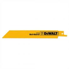 DeWalt DW4806B - 6" 10 TPI Straight Back Bi-Metal Reciprocating Saw Blade, General Purpose (100 pack)