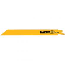 DeWalt DW4809B - 8" 14 TPI Straight Back Bi-Metal Reciprocating Blade (100 pack)