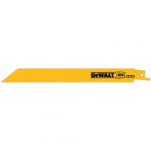 DeWalt DW4821B - 8" 18 TPI Straight Back Bi-Metal Reciprocating Blade (100 pack)