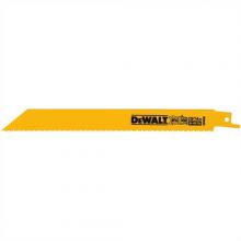 DeWalt DW4846B - 8" 10/14 TPI Straight Back Bi-Metal Reciprocating Blade (100 pack)