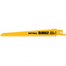 DeWalt DW4851 - 6" 6 TPI Plaster Cutting Bi-Metal Reciprocating Saw Blade (5 pack)